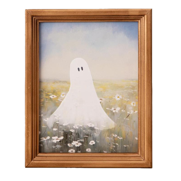 slide 1 of 1, Hy-Vee 7"x9" Single Ghost Ghostly Landscape Framed Print, 1 ct