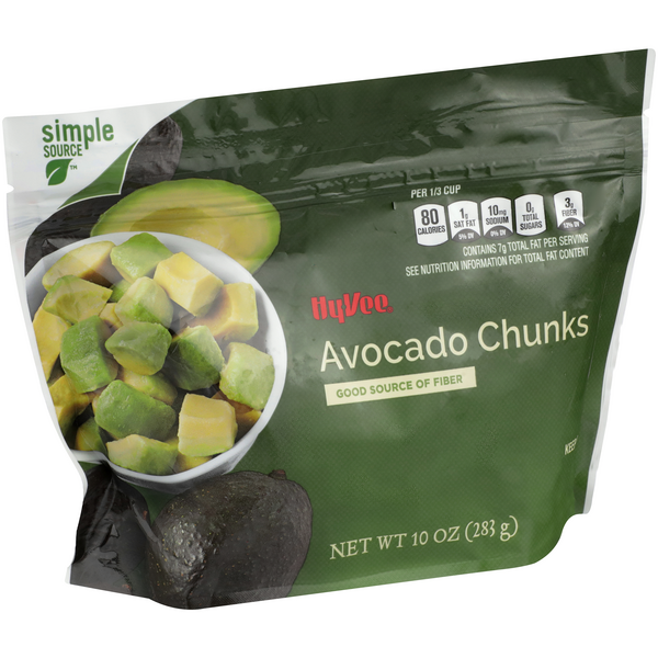 slide 1 of 1, Hy-vee Avocado Chunks, 10 oz