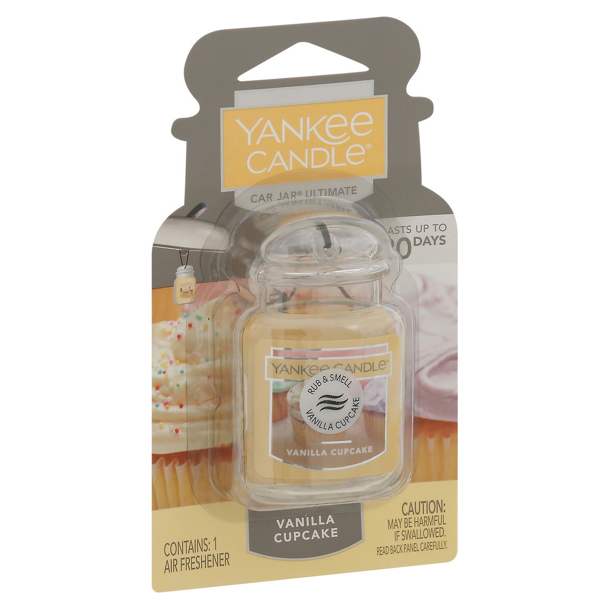 slide 5 of 12, Yankee Candle Car Jar Ultimate Vanilla Cupcake Air Freshener 1 ea, 1 ct