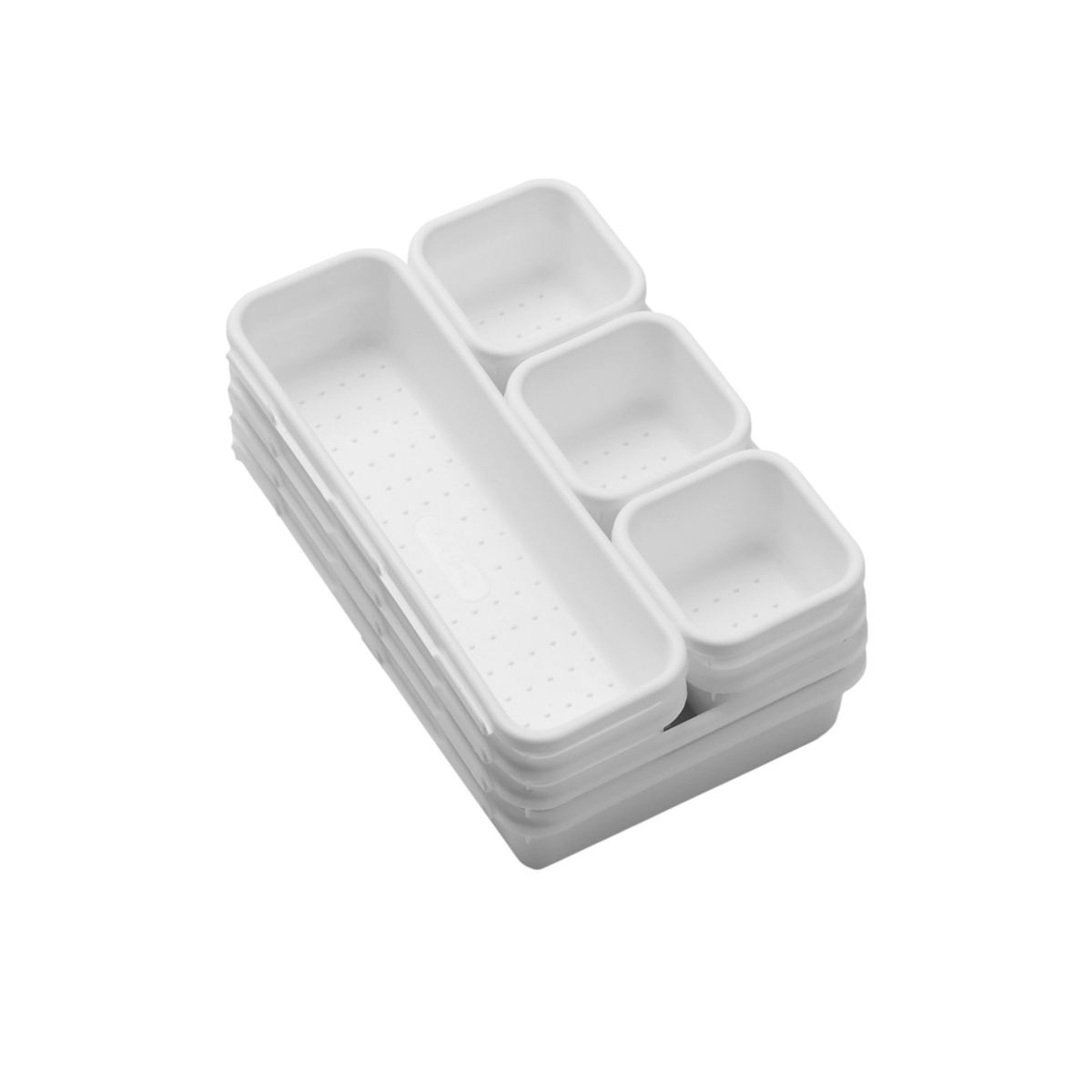 slide 1 of 9, MadeSsmart Interlocking Bins Set - White, 8 ct