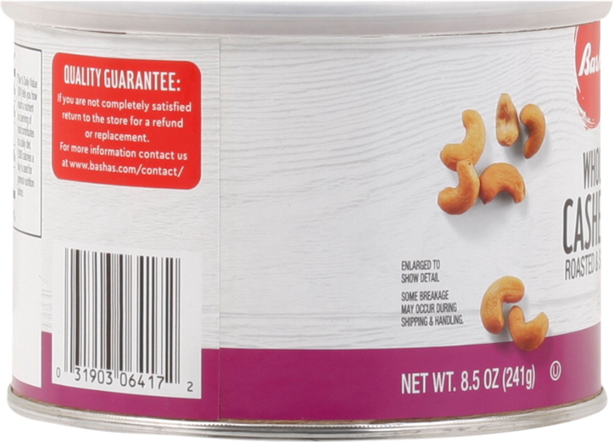 slide 13 of 13, Bashas Whole Cashews, 8.5 oz