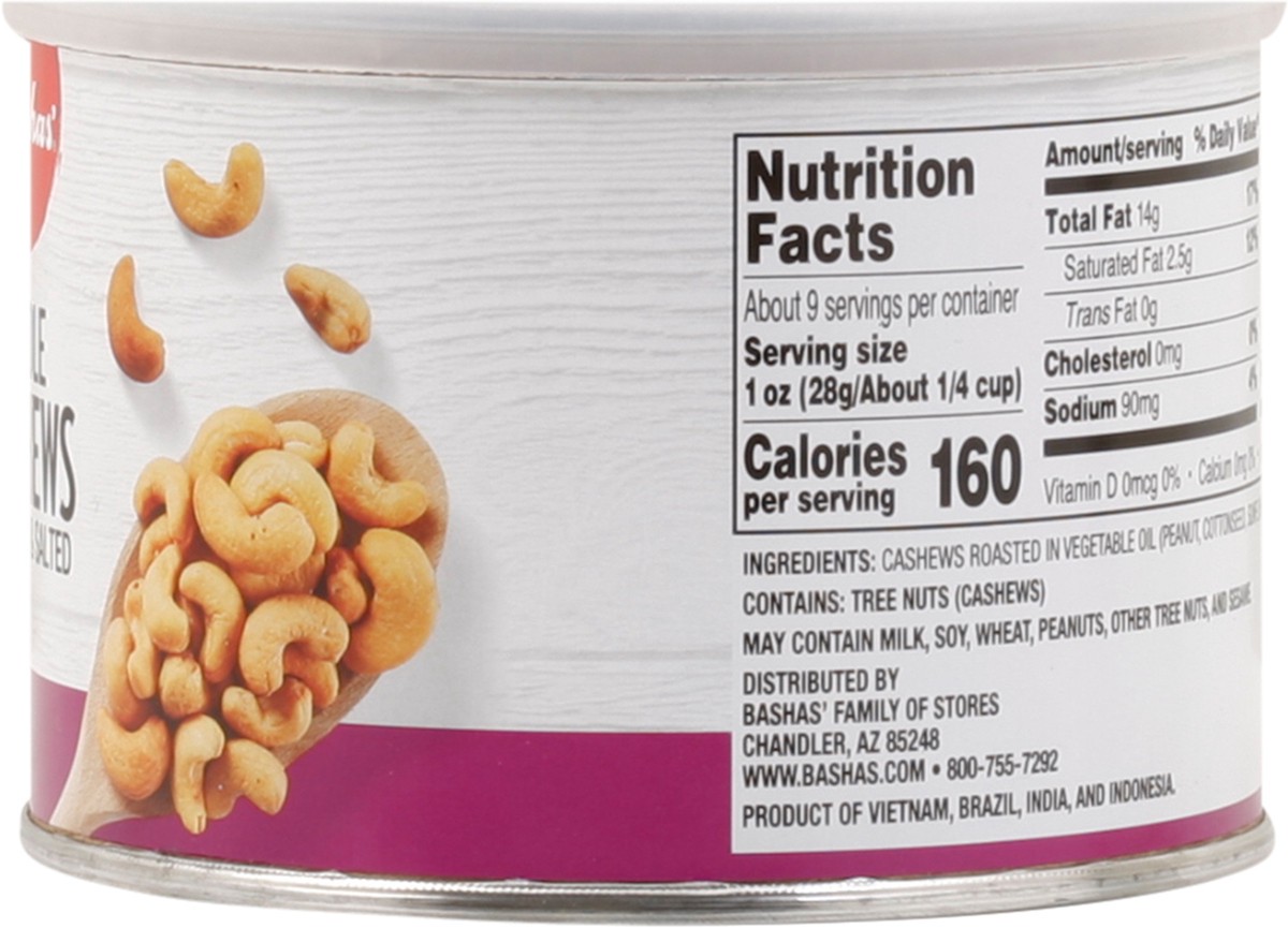 slide 10 of 13, Bashas Whole Cashews, 8.5 oz