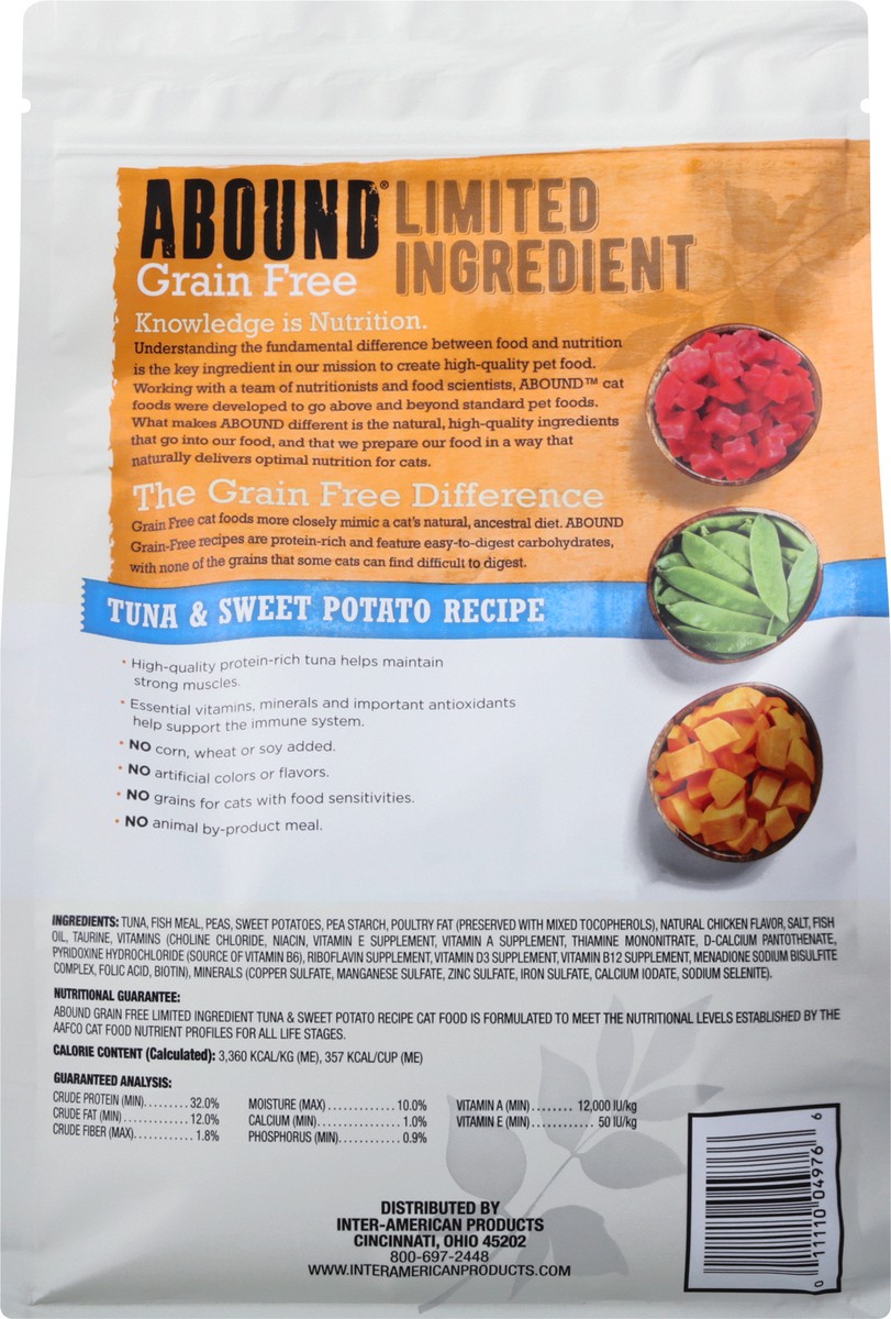 slide 5 of 9, Abound Limited Ingredient Grain Free Tuna & Sweet Potato Recipe Cat Food 48 oz, 48 oz