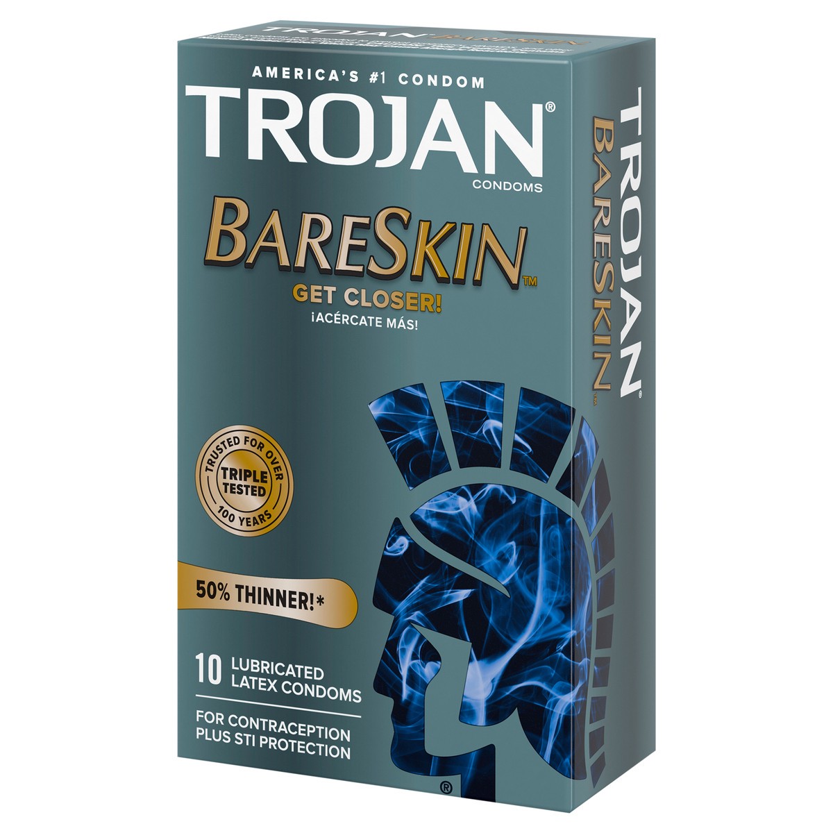 slide 3 of 9, Trojan Bareskin Lubricated Condoms - 10ct, 10 ct