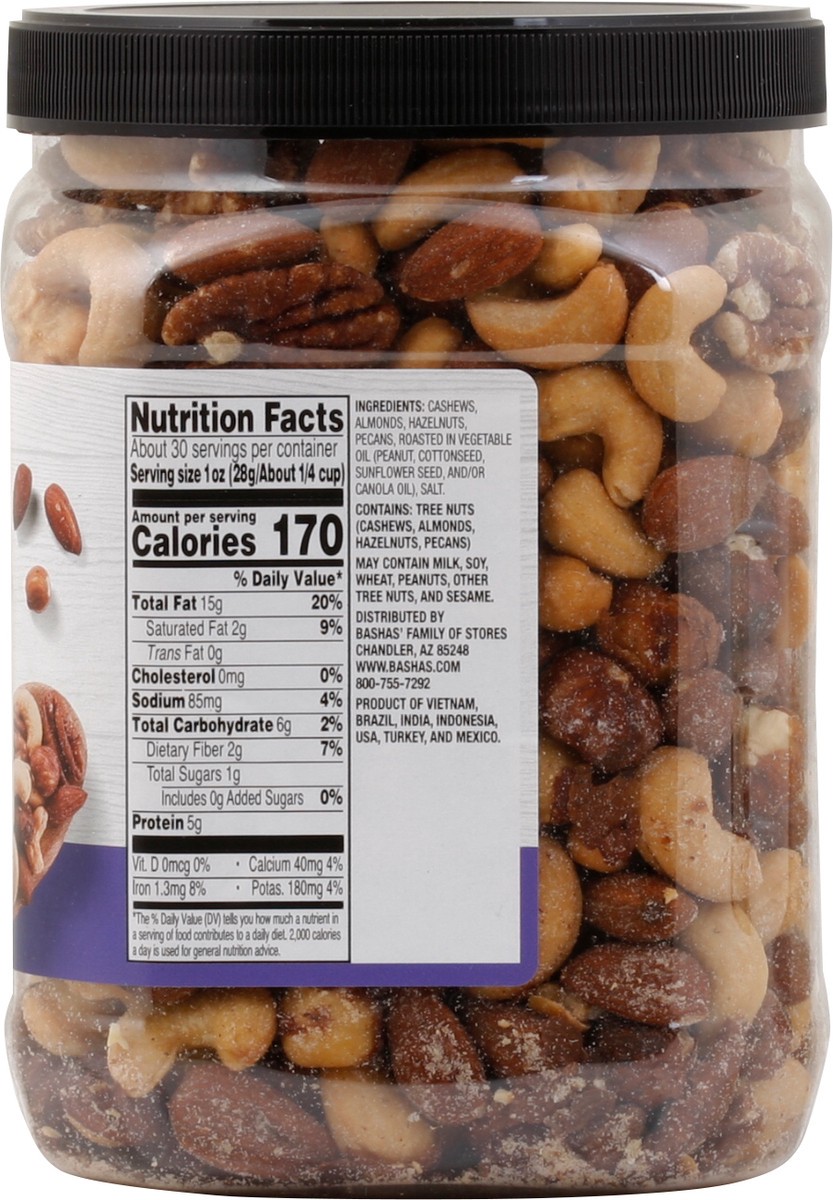 slide 7 of 13, Bashas Deluxe Mixed Nuts, 30 oz