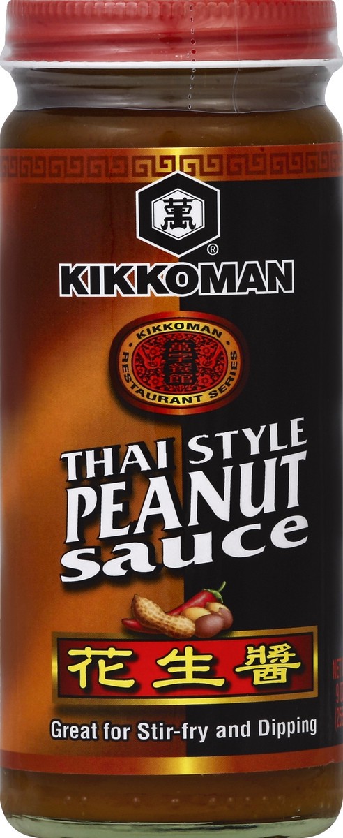 slide 1 of 3, Kikkoman Thai Style Peanut Sauce, 9 oz