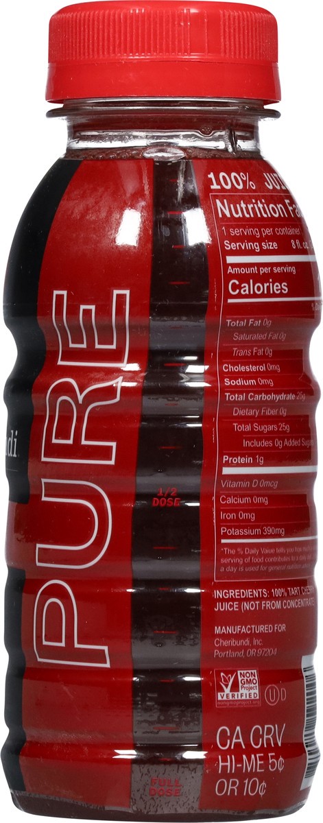 slide 10 of 13, Cheribundi Pure Tart Cherry Juice - 8 fl oz, 8 fl oz