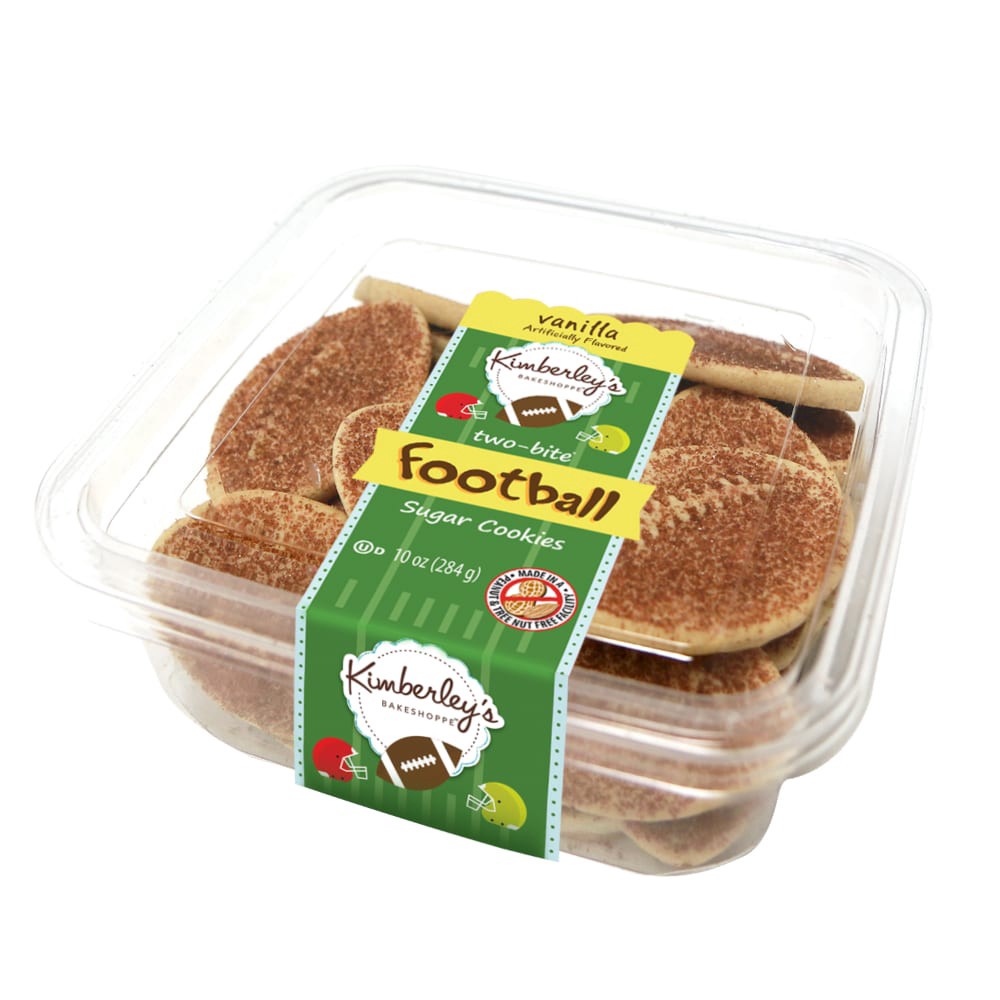 slide 1 of 1, Kimberley's Bakeshoppetwo Bite Mini Football Sugar Cookiers, 10 oz