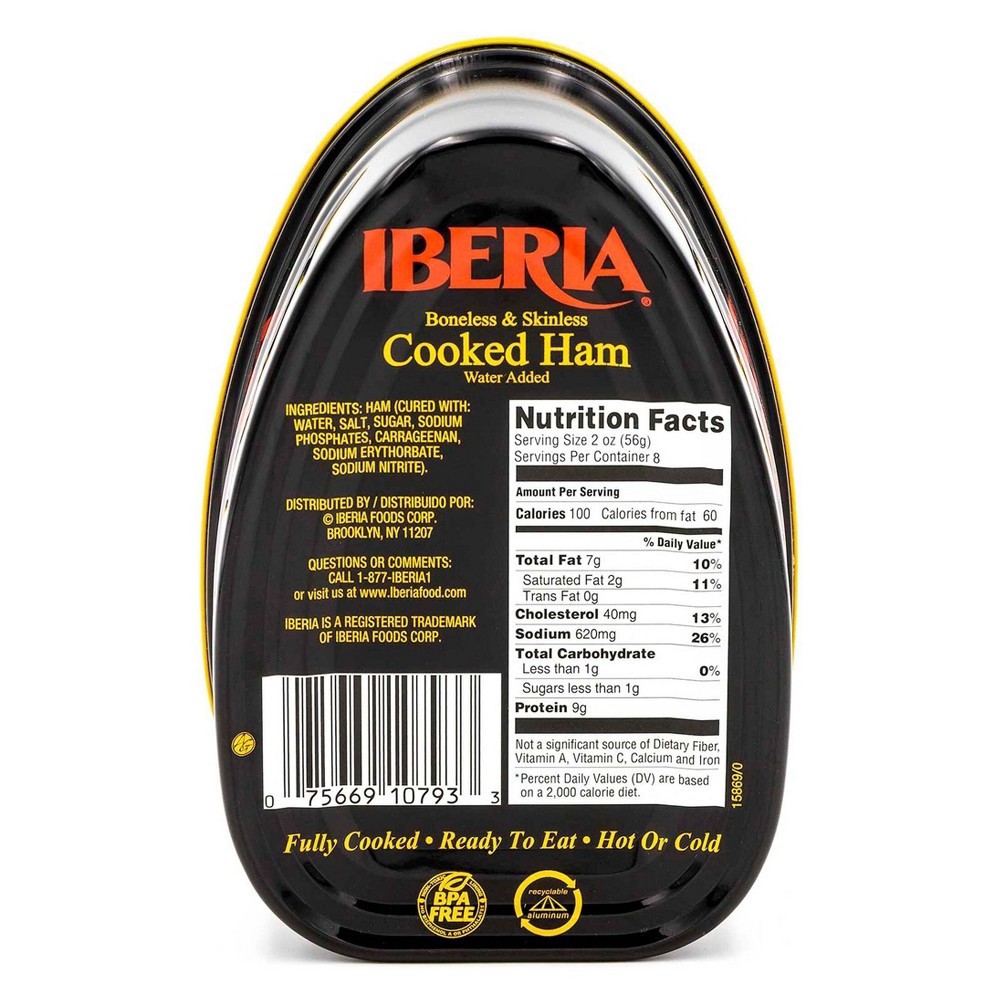 slide 2 of 2, Iberia Boneless & Skinless Cooked Ham - 16oz, 16 oz