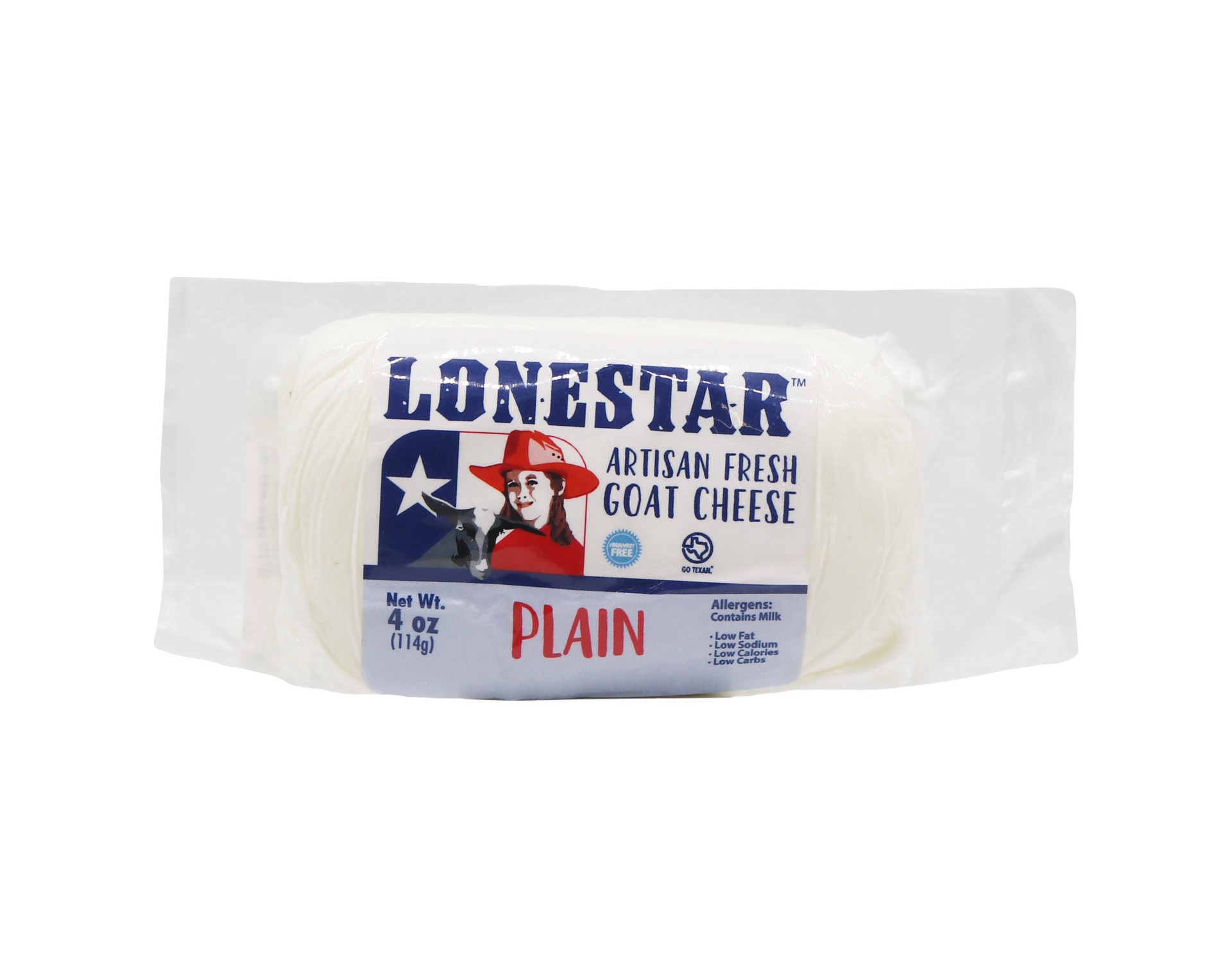 slide 1 of 1, Lone Star Plain Chevre Cheese, 4 oz