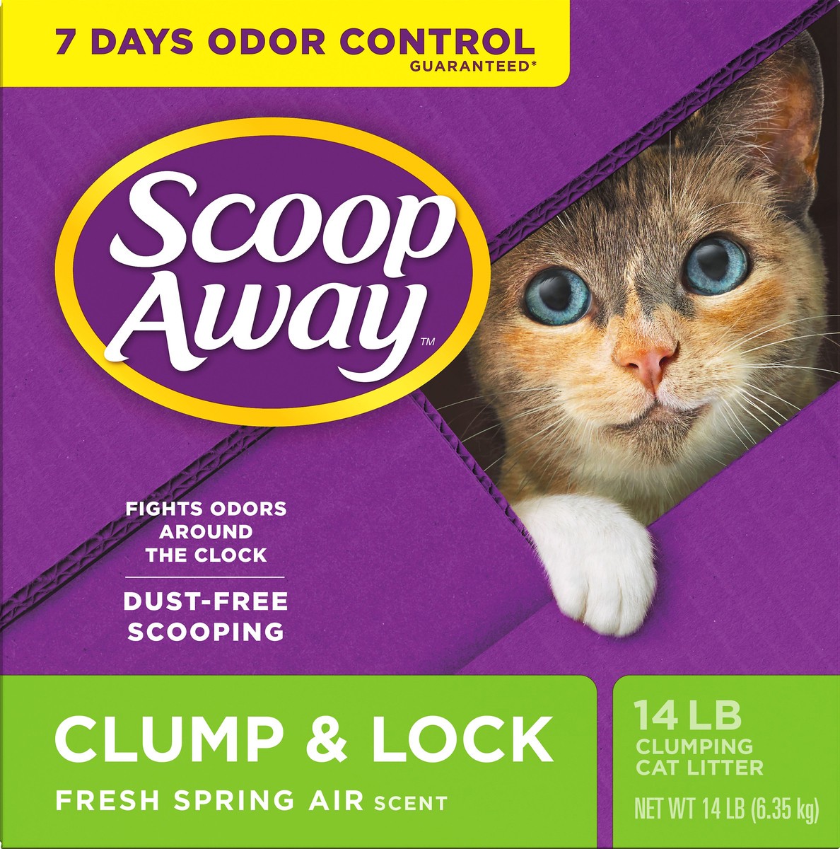 slide 6 of 7, Scoop Away Super Clumping Cat Litter / Fresh Scent, 224 oz