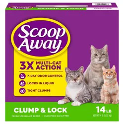 Scoop Away Clump and Lock Fresh Spring Air Scented Cat Litter