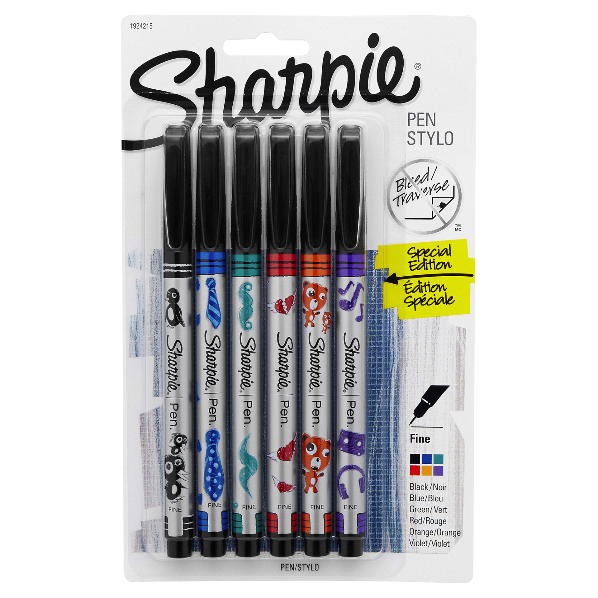 Sharpie Pens, Fine Point, Assorted Colors 1 ct