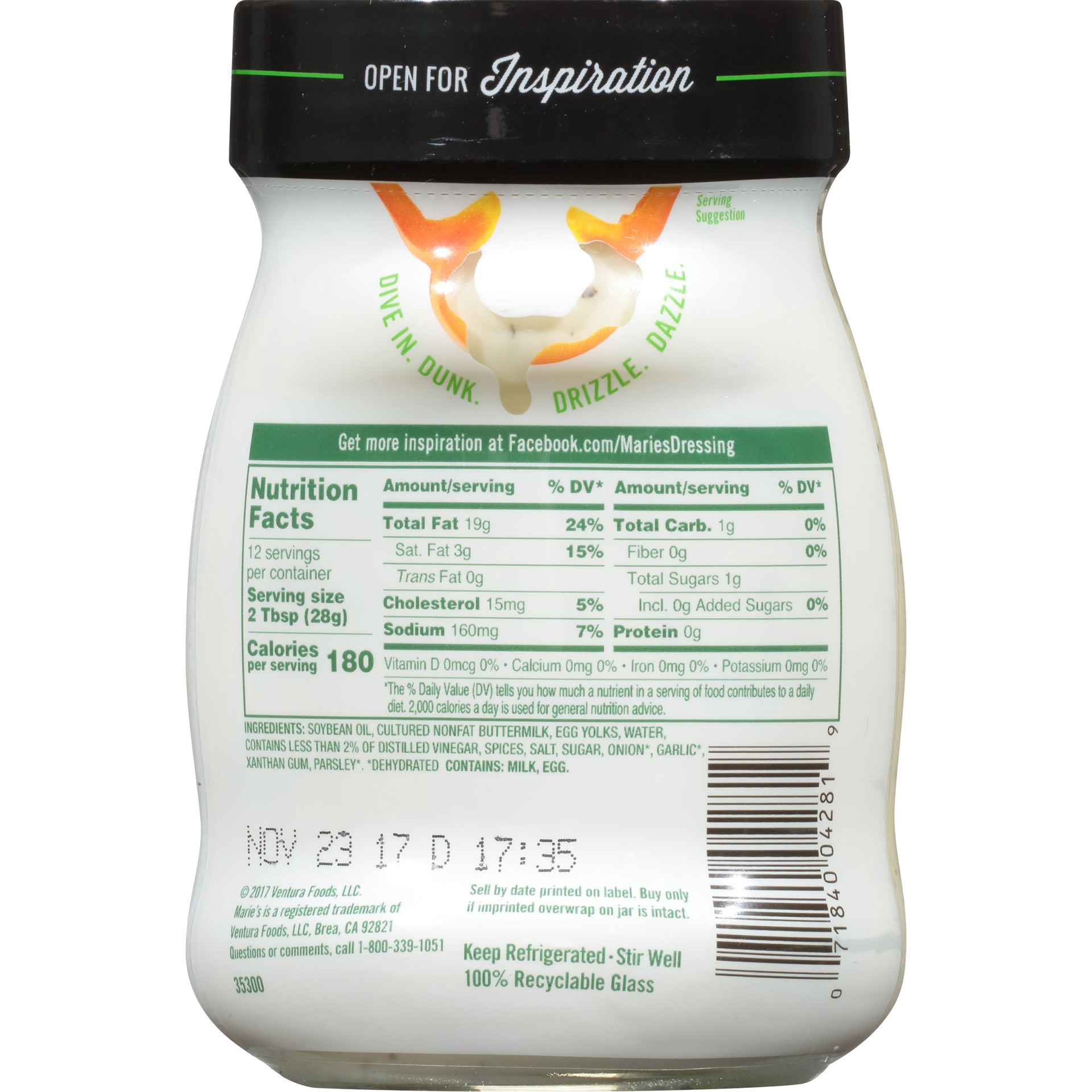 slide 6 of 8, Marie's Marie's Creamy Ranch Dressing, 12 ct