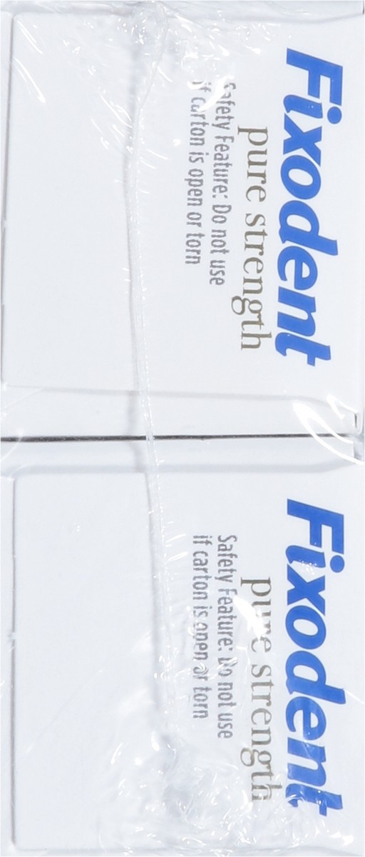 slide 2 of 14, Fixodent Pure Strength Denture Adhesive Cream 2 Value Pack 2 - 2.4 oz Boxes, 2 ct