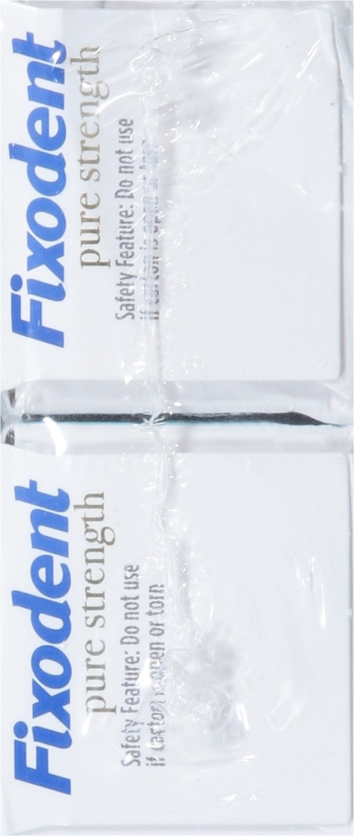 slide 3 of 14, Fixodent Pure Strength Denture Adhesive Cream 2 Value Pack 2 - 2.4 oz Boxes, 2 ct