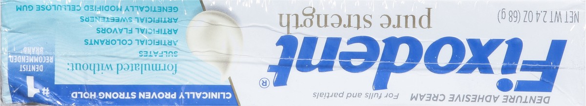 slide 12 of 14, Fixodent Pure Strength Denture Adhesive Cream 2 Value Pack 2 - 2.4 oz Boxes, 2 ct