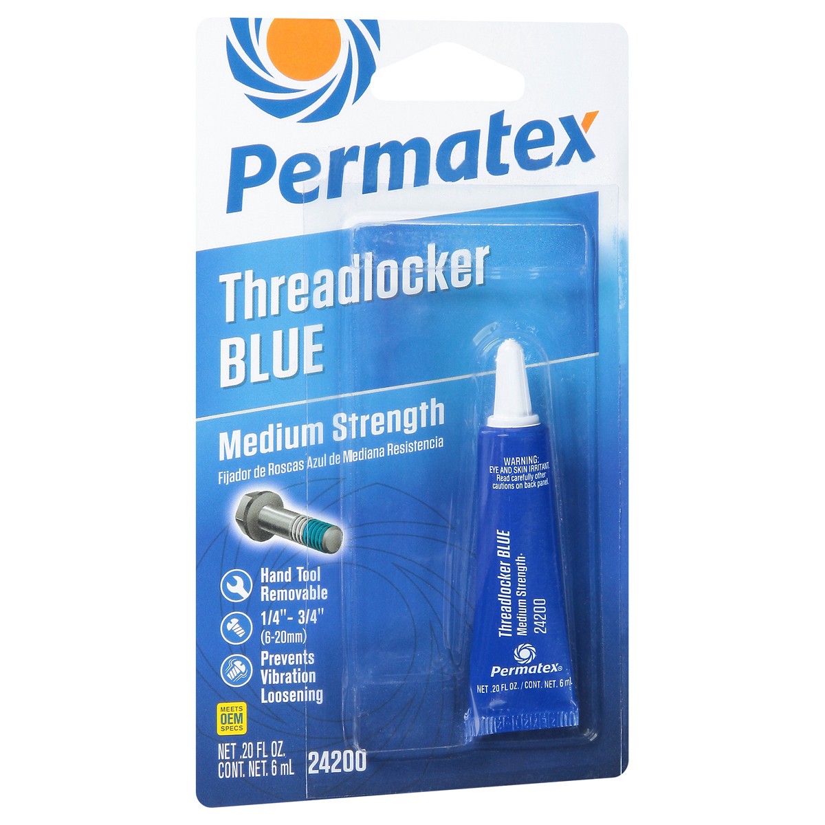 slide 2 of 10, Permatex Blue Medium Strength Threadlocker 0.20 fl oz, 0.2 fl oz
