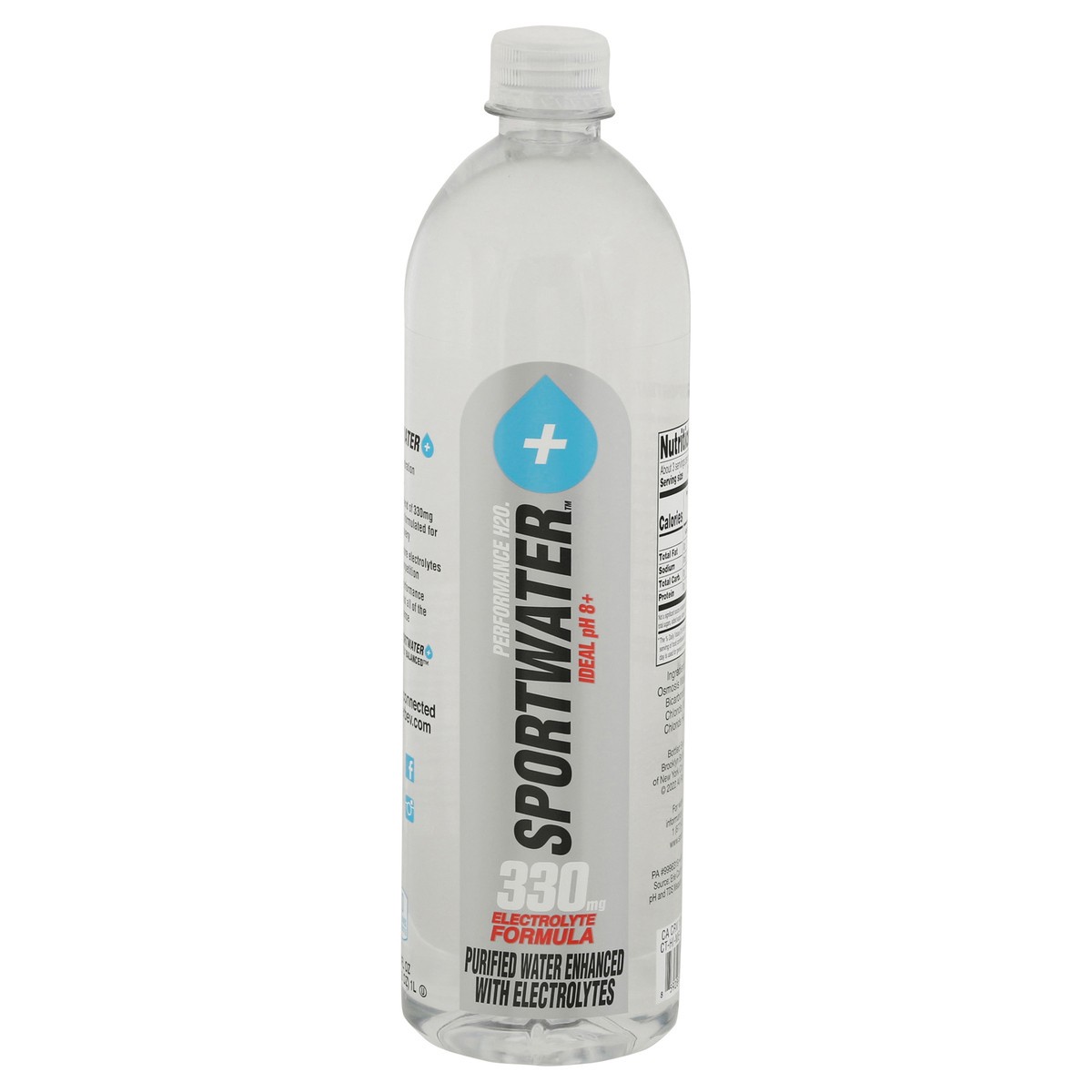 slide 5 of 13, Sportwater Electrolyte Formula Purified Water 33.8 fl oz, 33 oz