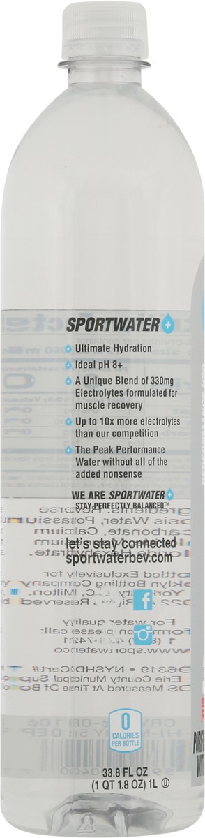 slide 12 of 13, Sportwater Electrolyte Formula Purified Water 33.8 fl oz, 33 oz