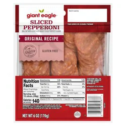 Giant Eagle Sliced Pepperoni Pillow Pack