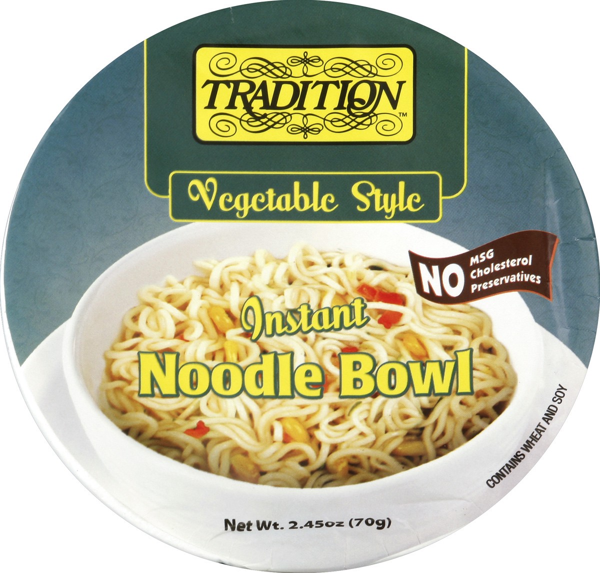 slide 2 of 3, Tradition Vegetable Instant Noodle Soup, 2.45 oz