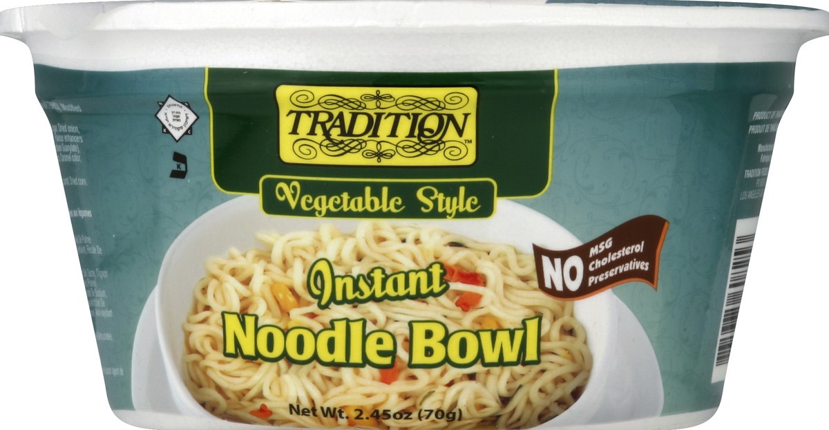 slide 3 of 3, Tradition Vegetable Instant Noodle Soup, 2.45 oz