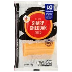 Giant Cheese Slices Cheddar Sharp -10 ct