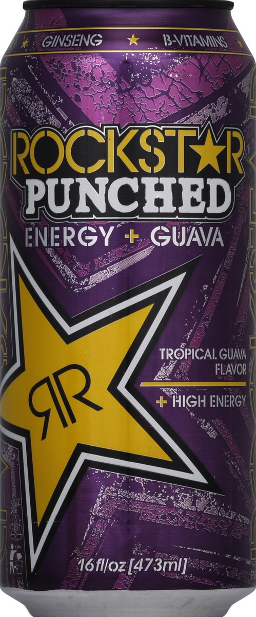 slide 1 of 4, Rockstar Energy + Guava - 16 oz, 16 oz