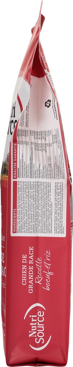 slide 12 of 14, NutriSource Large Breed For All Life Stages Beef & Rice Recipe Dog Food 26 lb, 416 oz