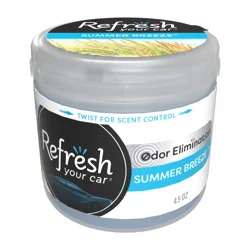 Refresh Your Car! 4.5 OZ Air Freshener (Summer Breeze Scent, 1 Pack)