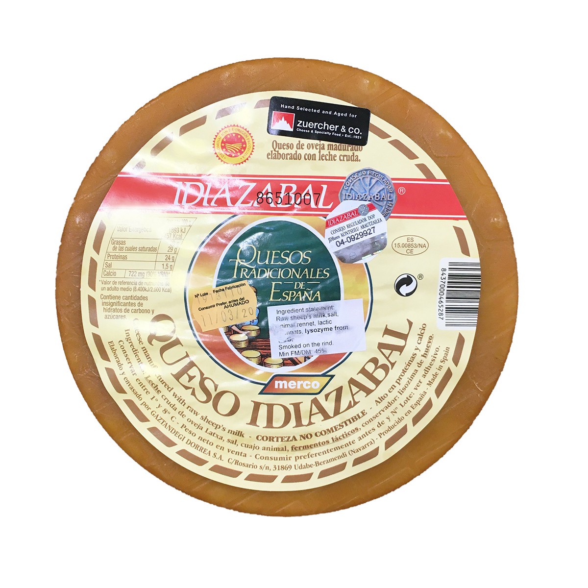 slide 1 of 1, Idiazabal, 