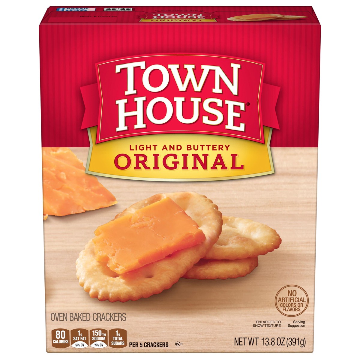 slide 1 of 101, Town House Original Oven Baked Crackers, 13.8 oz