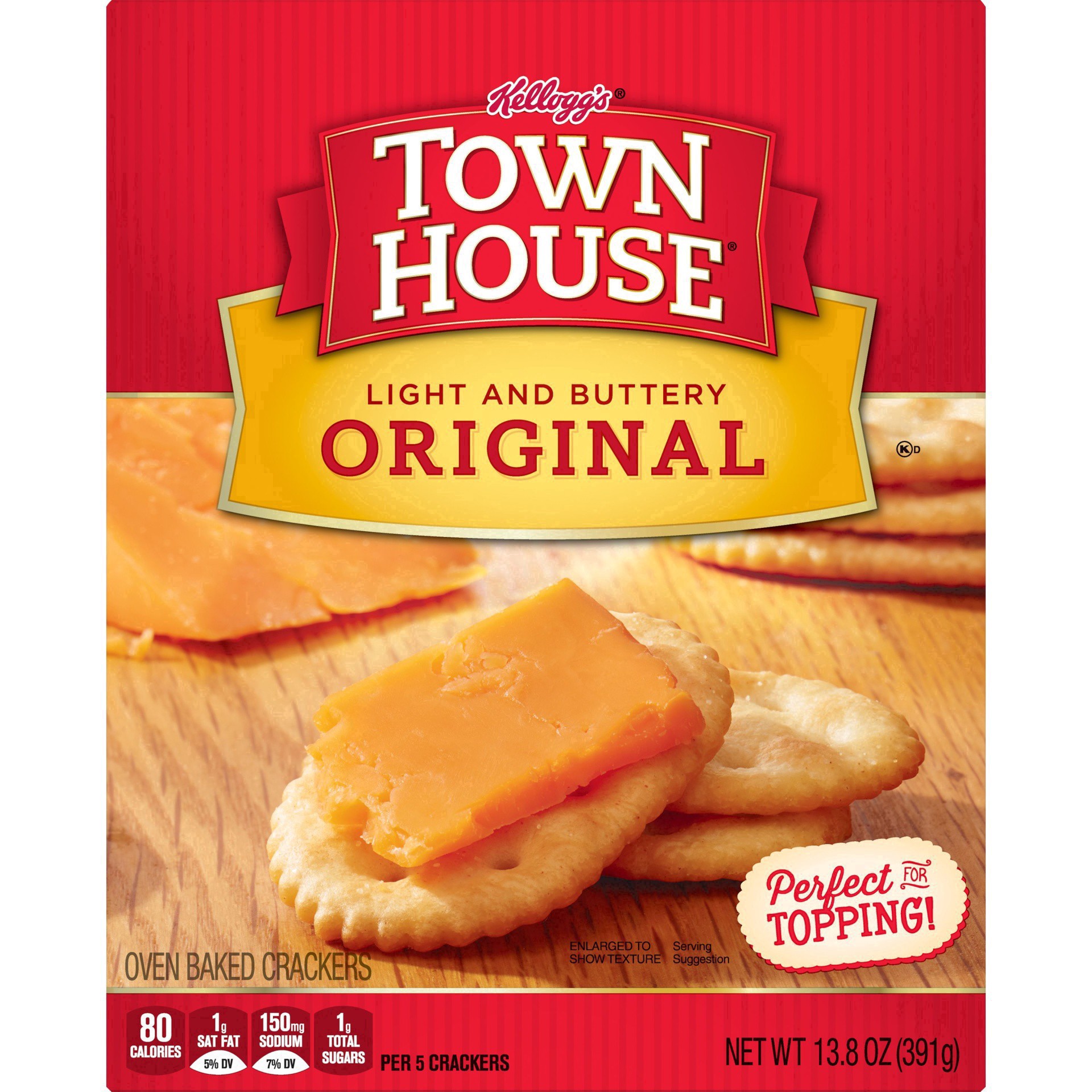 slide 59 of 101, Town House Kellogg's Town House Original Snack Crackers - 13.8oz, 13.8 oz