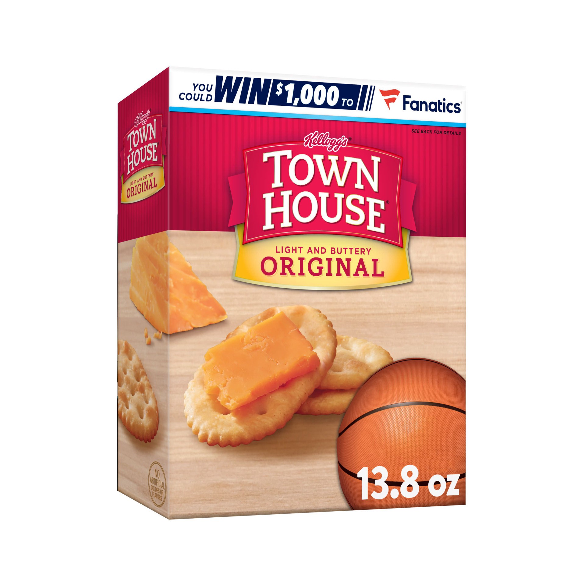 slide 1 of 7, Town House Original Oven Baked Crackers, 13.8 oz
