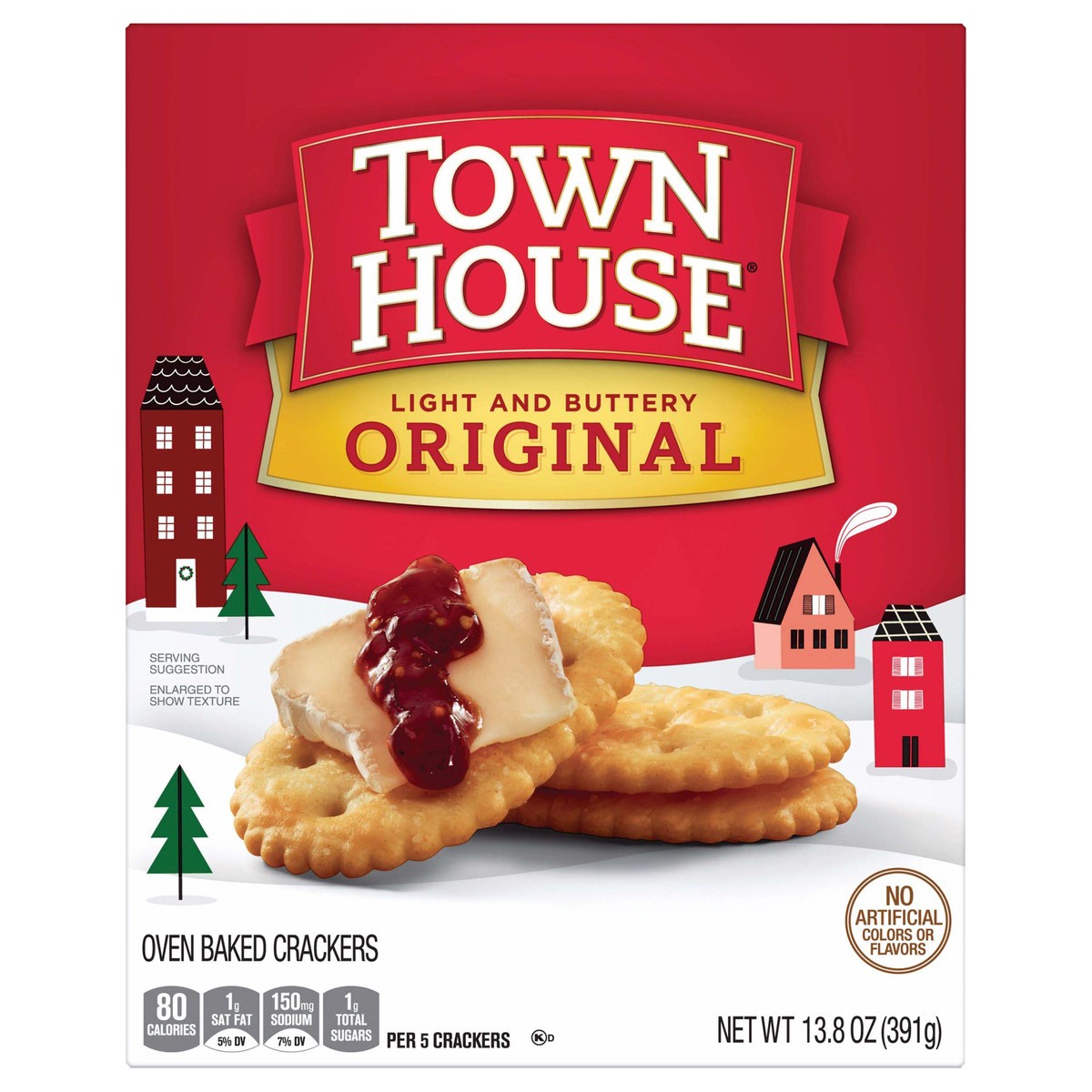 slide 1 of 101, Town House Kellogg's Town House Original Snack Crackers - 13.8oz, 13.8 oz