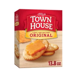 Kellogg's Town House Crackers, Baked Snack Crackers, Party Snacks, Original
