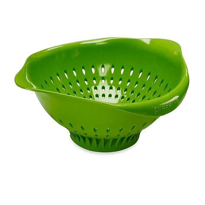 slide 1 of 1, Preserve Small Colander - Apple Green, 1 ct