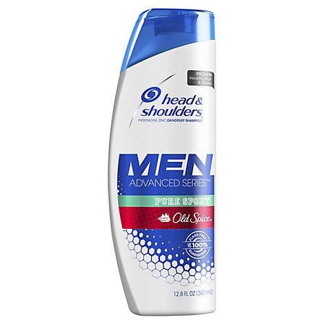 slide 1 of 1, Head & Shoulders Advanced Series Men Shampoo Pure Sport Old Spice, 12.8 fl oz