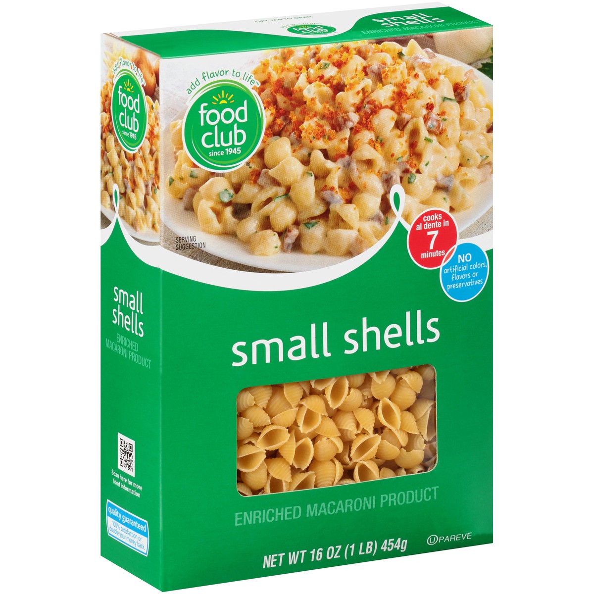 slide 9 of 9, Food Club Small Shells 16 oz, 16 oz