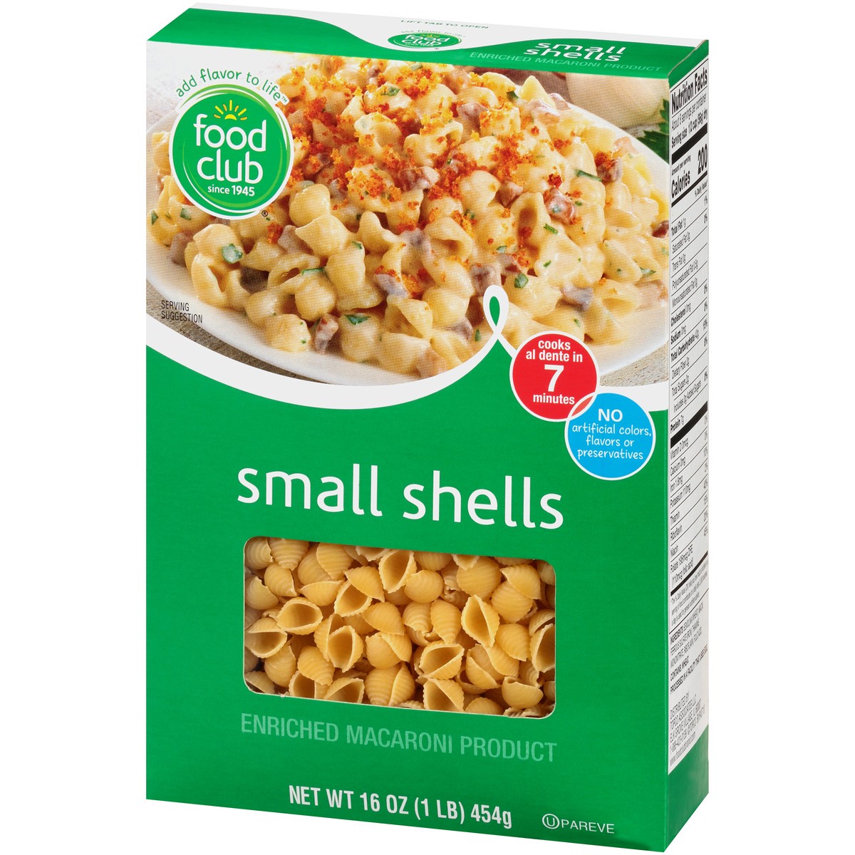 slide 4 of 9, Food Club Small Shells 16 oz, 16 oz