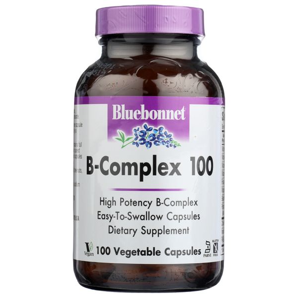 slide 1 of 1, Bluebonnet Nutrition B-Complex 100, 100 Veg Capsules, 1 ct