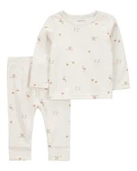 Carter's Baby 2-Piece Bird Print Long-Sleeve Tee & Pant Set Multi 6M