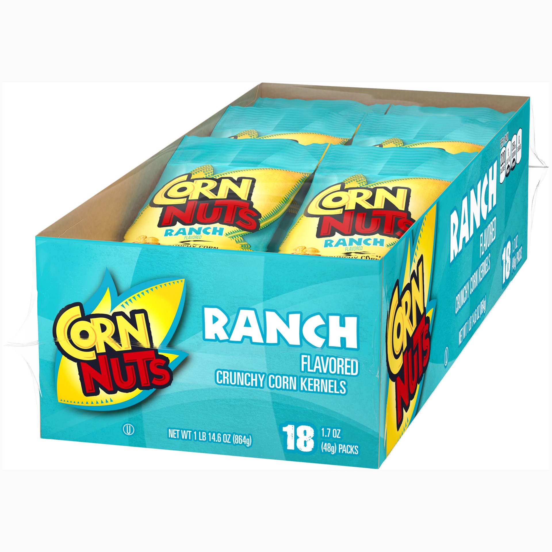 slide 3 of 7, Corn Nuts Crunchy Ranch Corn Kernels 18 - 1.7 oz Packs, 18 ct