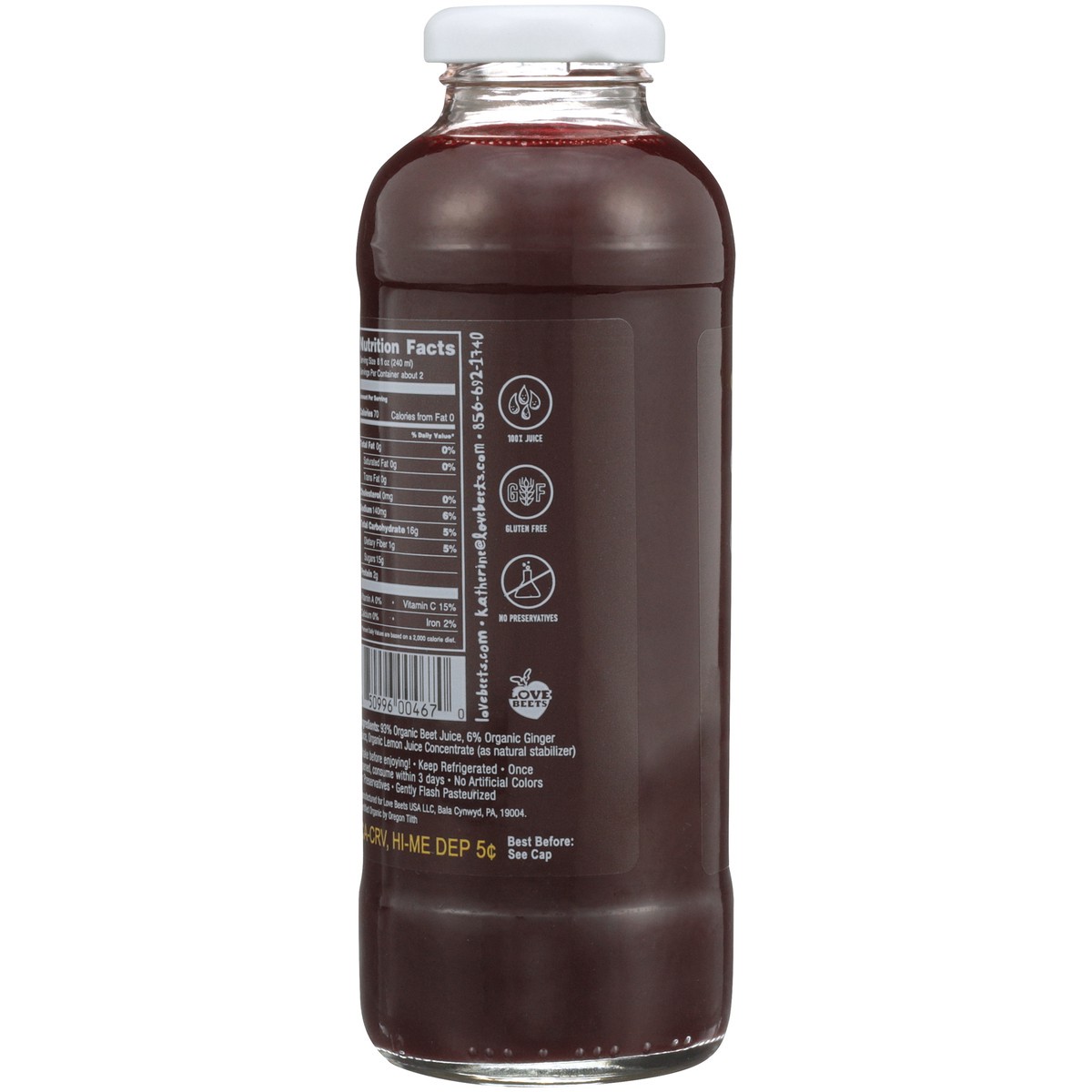 slide 5 of 9, Love Beets Organic Beet Juice with a Hint of Ginger - 14 fl oz, 14 fl oz