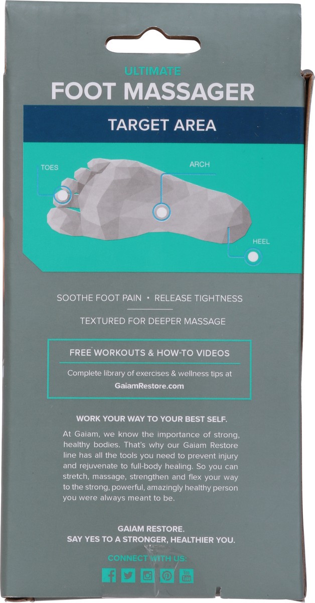 slide 6 of 9, Gaiam Restore Ultimate Foot Massager 1 ea, 1 ct
