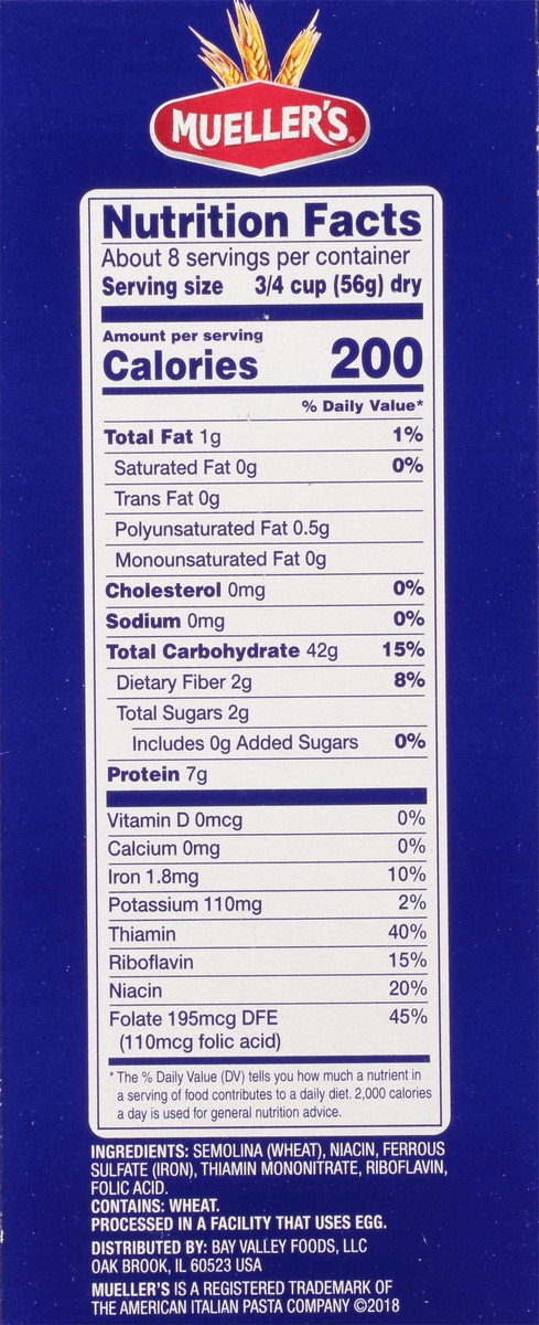 slide 9 of 9, Mueller's Rigatoni 16 oz, 16 oz