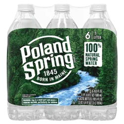 Poland Spring Natural Spring Water - 6 ct; 16.9 fl oz