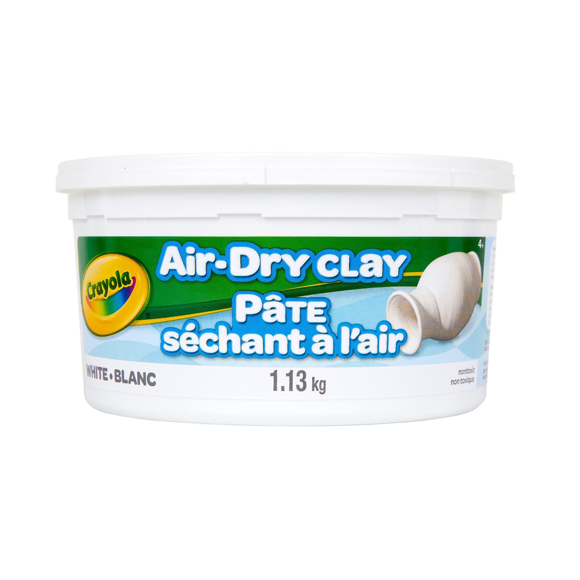 slide 4 of 5, Crayola Air Dry White Clay, 2.5lb., 2.5 lb