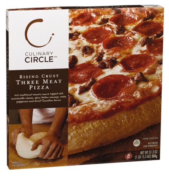 slide 1 of 1, Culinary Circle Rising Crust Three Meat Pizza, 31.3 oz